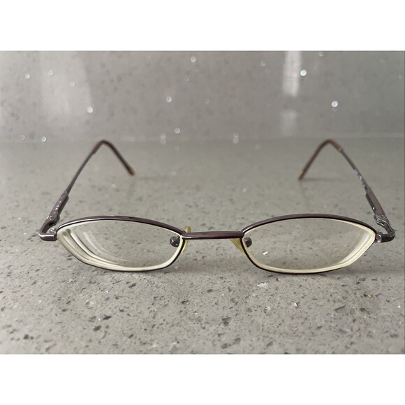 Adrienne Vittadini Eyeglasses Frames ONLY Brown Oval Metal AV6026 107 45-19-135 main image 6